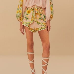 Pink Botanical Beauty LENZING™ ECOVERO™ Euroflax™ Shorts